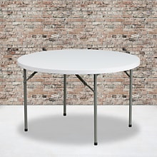 Flash Furniture Elon Folding Table, 48 x 48, Granite White (DADYCZ122R)