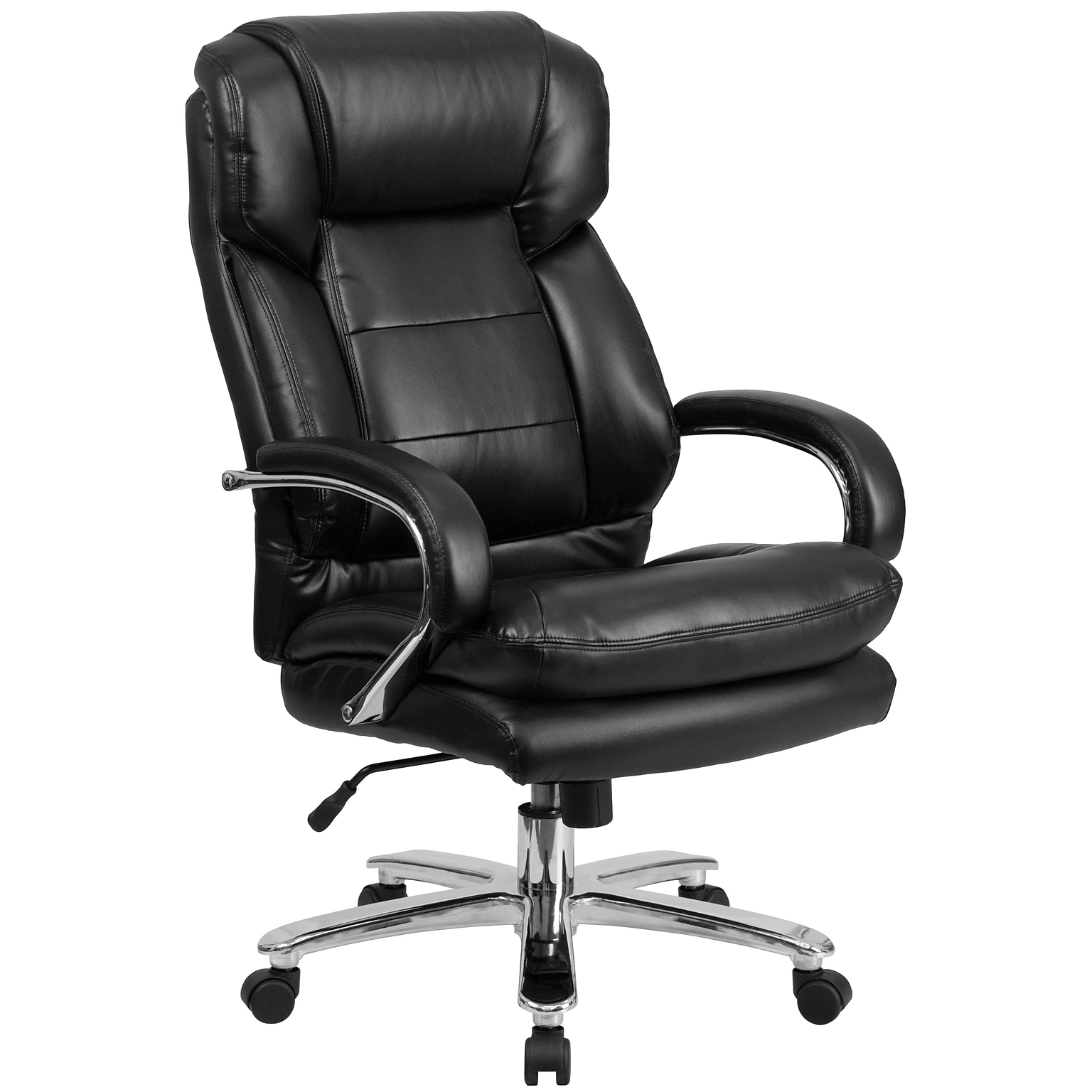 Flash Furniture HERCULES Series Ergonomic LeatherSoft Swivel Big & Tall Executive Office Chair, Black (GO2078LEA)