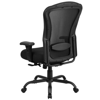 Flash Furniture HERCULES Series Ergonomic Mesh Swivel 24/7 Intensive Use Big & Tall Multifunction Office Chair, Black (LQ3BK)