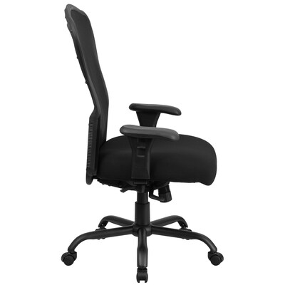 Flash Furniture HERCULES Series Ergonomic Mesh Swivel 24/7 Intensive Use Big & Tall Multifunction Office Chair, Black (LQ3BK)