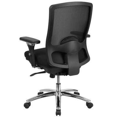 Flash Furniture HERCULES Series Ergonomic Mesh Swivel 24/7 Intensive Use Big & Tall Multifunction Office Chair, Black (LQ2BK)