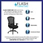 Flash Furniture HERCULES Series Ergonomic Mesh Swivel 24/7 Intensive Use Big & Tall Multifunction Office Chair, Black (LQ3BK)