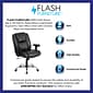 Flash Furniture HERCULES Series Ergonomic LeatherSoft Swivel Big & Tall Task Office Chair, Black (GO2132LEA)