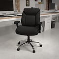 Flash Furniture HERCULES Series Ergonomic Fabric Swivel Big & Tall Tufted Task Office Chair, Black (