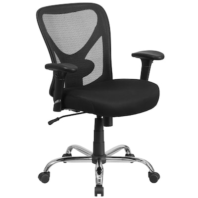 Flash Furniture HERCULES Series Ergonomic Mesh Swivel  Big & Tall Office Chair, Black (GO2032)