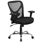 Flash Furniture HERCULES Series Ergonomic Mesh Swivel  Big & Tall Office Chair, Black (GO2032)