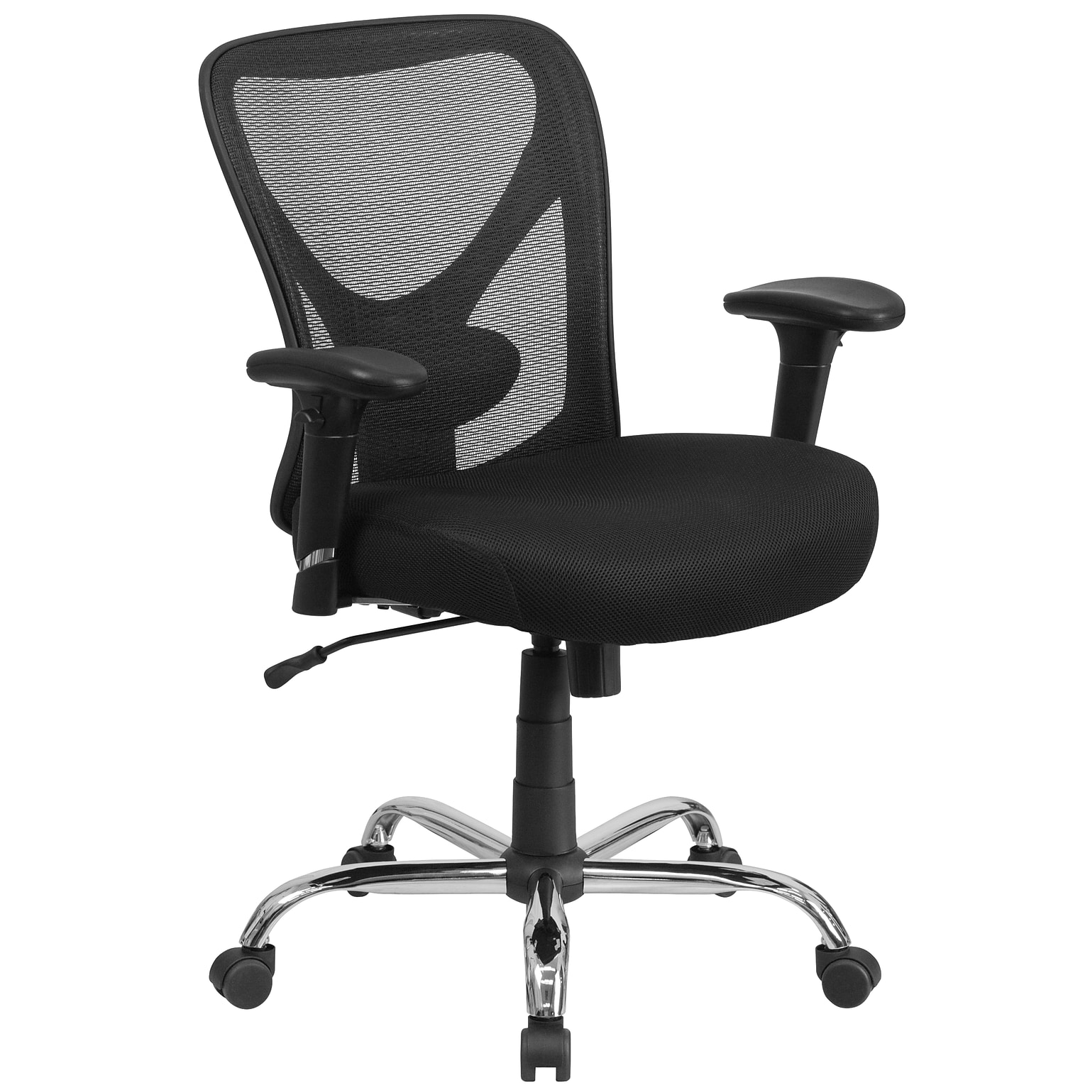 Flash Furniture HERCULES Series Ergonomic Mesh Swivel  Big & Tall Office Chair, Black (GO2032)