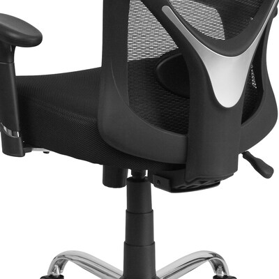 Flash Furniture HERCULES Series Ergonomic Mesh Swivel  Big & Tall Office Chair, Black (GO2032)