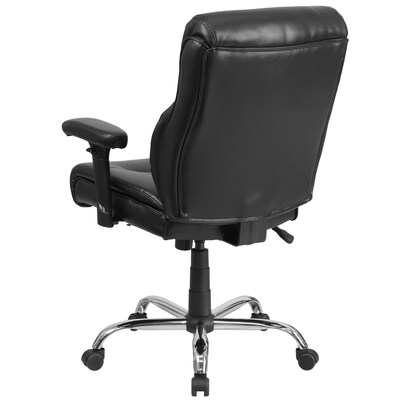 Flash Furniture HERCULES Series Ergonomic LeatherSoft Swivel Big & Tall Task Office Chair, Black (GO2031LEA)