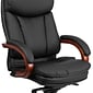 Flash Furniture Hansel Ergonomic LeatherSoft Swivel High Back Executive Office Chair, Black/Mahogany (BT90171HS)