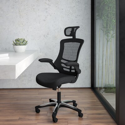 Flash Furniture Kelista Ergonomic Mesh Swivel High-Back Executive Office Chair, Black (BLX5H)