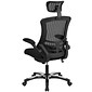 Flash Furniture Kelista Ergonomic Mesh Swivel High-Back Executive Office Chair, Black (BLX5H)