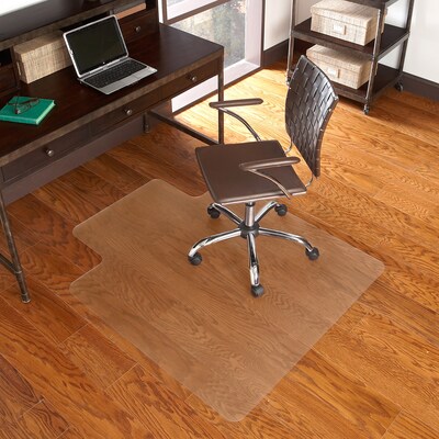 Flash Furniture 36 x 48 Rectangular w/Lip Chair Mat for Hard Floor , Vinyl (MAT131858)