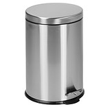 Flash Furniture Stainless Steel Indoor Trash Can With Soft-Close Lid, 5.3 Gallon, Silver (PFH008A20M