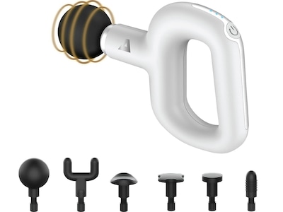 TRAKK Elite Percussion Massage Gun, White (TR-M02-SW)
