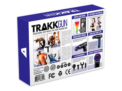 TRAKK Massage Gun, Black (TR-M01-BK)
