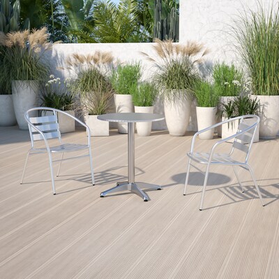 Flash Furniture Mellie 23.5 Round Aluminum Indoor/Outdoor Table with Base  (TLH0521)
