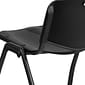 Flash Furniture HERCULES Series Plastic Stack Chair, Black (RUTD01BK)