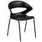 Flash Furniture HERCULES Series Plastic Stack Chair, Black (RUT4BK)
