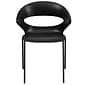 Flash Furniture HERCULES Series Plastic Stack Chair, Black (RUT4BK)