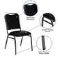 Flash Furniture Hercules Contemporary Metal Dining Chair, Black (NG108SVBKVYL)