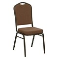 Flash Furniture Hercules Contemporary Metal Dining Chair, Gold Vein Frame, 4/Pack (NGC01COFFEEGV)