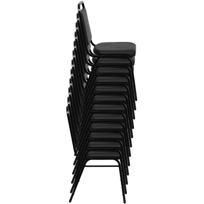 Flash Furniture Hercules Contemporary Metal Dining Chair, Black Frame (FDBHF2BKVYL)