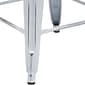 Flash Furniture Kai Industrial Metal Counter Stool without Back, Distressed White (ETBT350324WH)