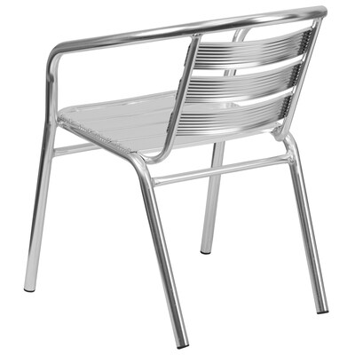 Flash Furniture Lila Aluminum Stacking Chair, Gray (ST23-7262-PF)