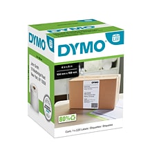 DYMO LabelWriter 1744907 Extra Large Shipping Labels, 4 x 6, Black on White, 220 Labels/Roll (1744