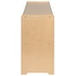 Flash Furniture 30"H x 48"L Wooden 2 Section School Classroom Storage Cabinet, Natural (MKSTRG007)