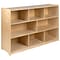 Flash Furniture 36H Wooden 8 Section School Classroom Storage Cabinet, Natural (MKSTRG002)