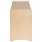 Flash Furniture 24"H x 36"L Wooden 2 Section School Classroom Storage Cabinet, Natural (MKSTRG003)