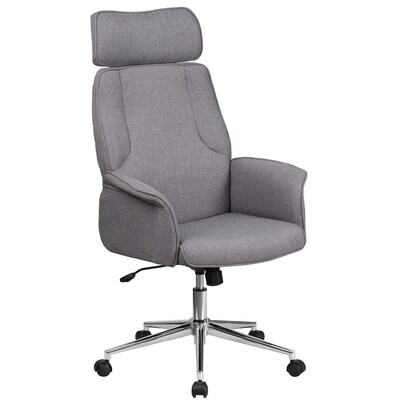 Flash Furniture Fabric Swivel High Back Executive Office Chair, Gray (CHCX0944HGY)