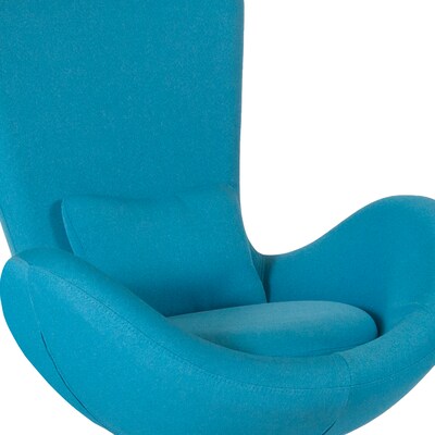 Aqua Fabric Egg Series Reception-Lounge-Side Chair [CH-162430-AQ-FAB-GG]