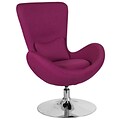 Magenta Fabric Egg Series Reception-Lounge-Side Chair [CH-162430-MAG-FAB-GG]