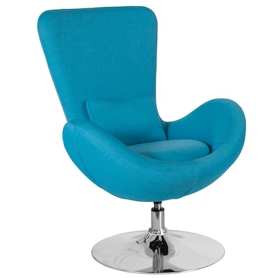 Aqua Fabric Egg Series Reception-Lounge-Side Chair [CH-162430-AQ-FAB-GG]