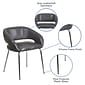 Flash Furniture Fusion Series Leather Lounge Chair, (CH162731GY)