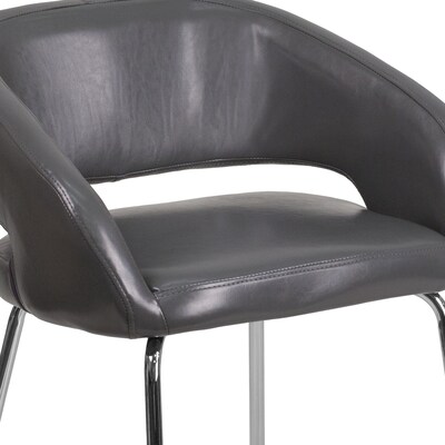 Flash Furniture Fusion Series Leather Lounge Chair, (CH162731GY)