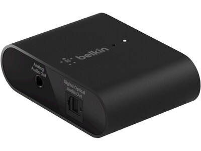 Belkin AirPlay 2 Audio Adapter for iPhone/iPad/Mac/Apple TV/HomePod, Black (AUZ002TTBK)