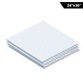 Adiroffice White Corrugated Plastic Sheets Sign Blanks Short-Flute 0.15 Thick 24X36 48 Pack (CS2436-48-W)