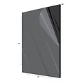 Adiroffice Acrylic Black Water Resistant & Weatherproof Plexiglass Sheet, 24 x 48, 1/8 Thick (2448-1-B)