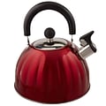 Gibson Twining 2.1 Qt. Pumpkin Tea Kettle, Red