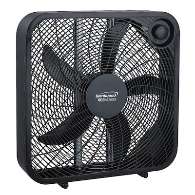 Brentwood 20 Inch Box Fan in Black (F-20SB)