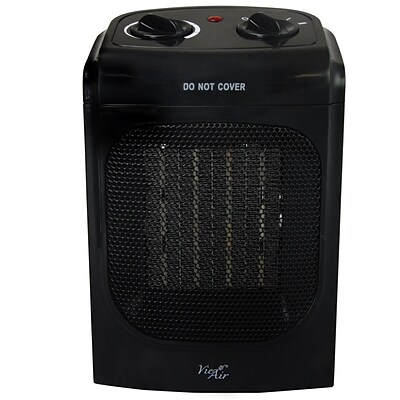 Vie Air 1500W Portable 2 Setting Fan Heater Black (VA-601)