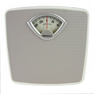 Vivitar Vintage Bathroom Scale, Gray 300Lbs. (PS-V122-GRY)