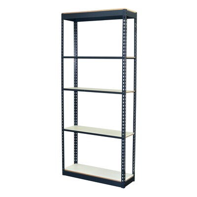 Storage Concepts Low Profile Boltless Shelving, 5 Shelves, 84"H x 48"W x 18"D (A25-4818-84L)