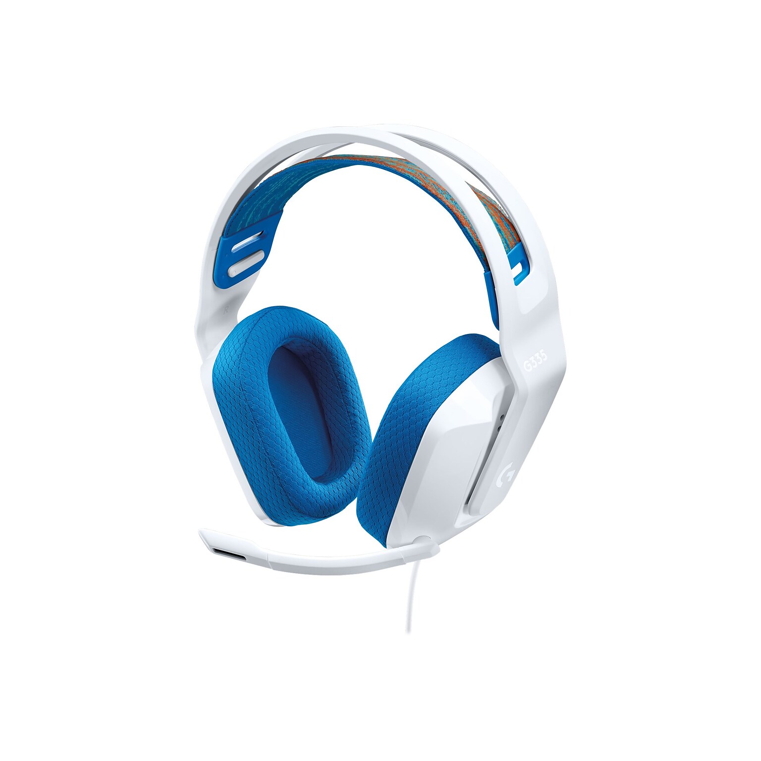 Logitech G G335 Wired Stereo Gaming Headset, White (981-001017)