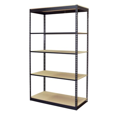 Storage Concepts Low Profile Boltless Shelving, 5 Shelves, 96H x 48W x 24D with Particle Board (A25-4824-96W)