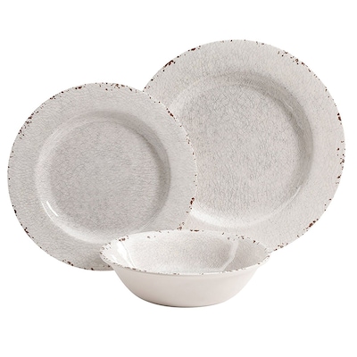 Studio California Mauna 12 PC Dinnerware Set, Ice (114334.12)